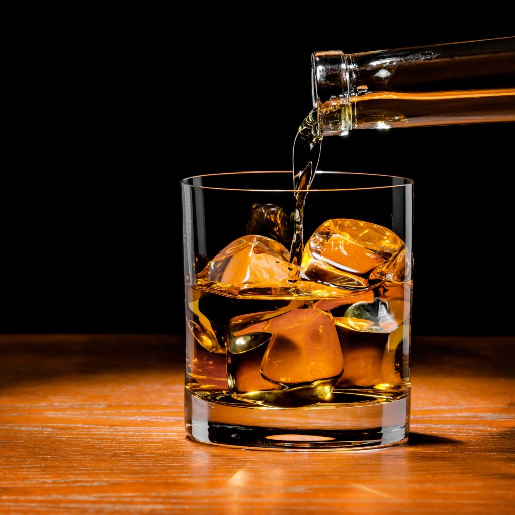 Whisky in einem Glas